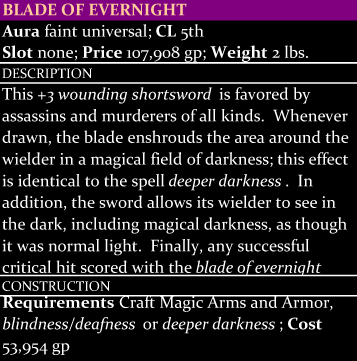 Blade of Evernight